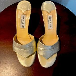 Jimmy Choo low heeled sandals